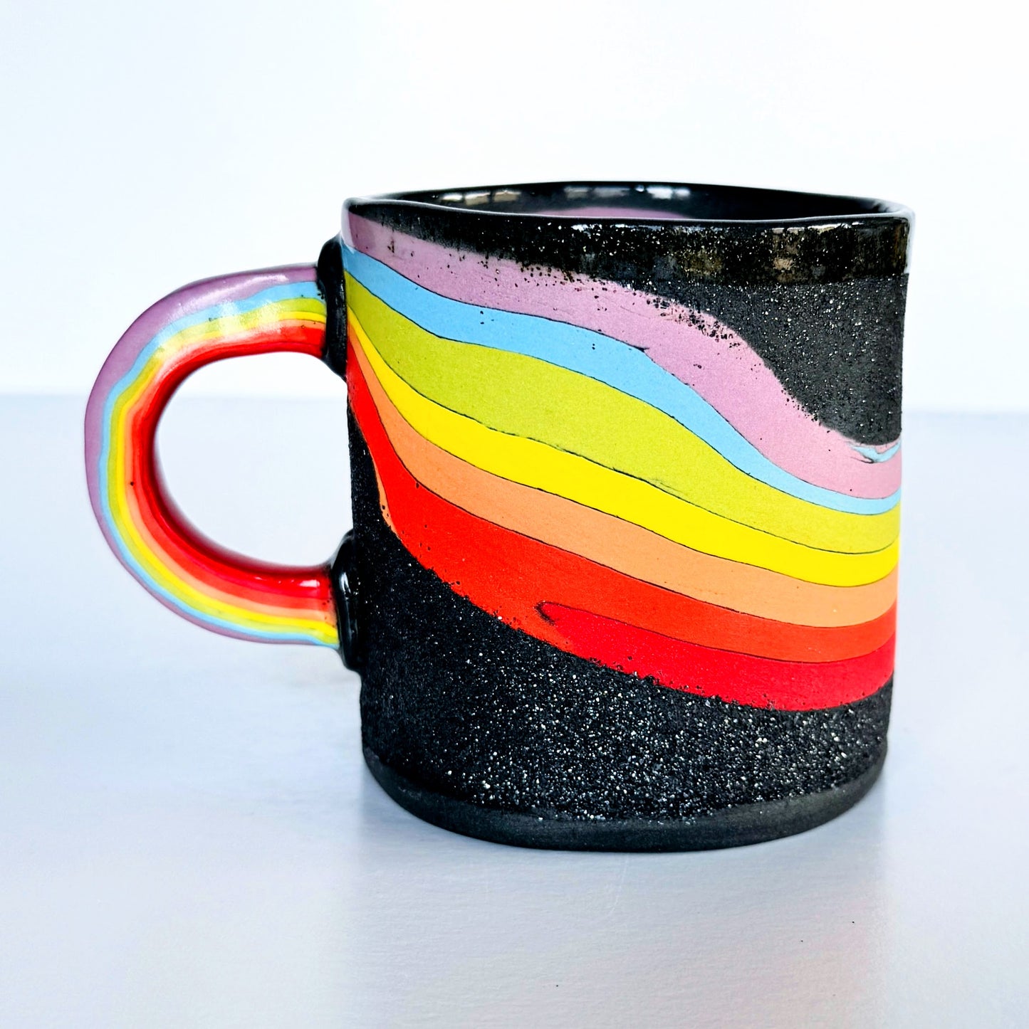 Glittery Rainbow Mug