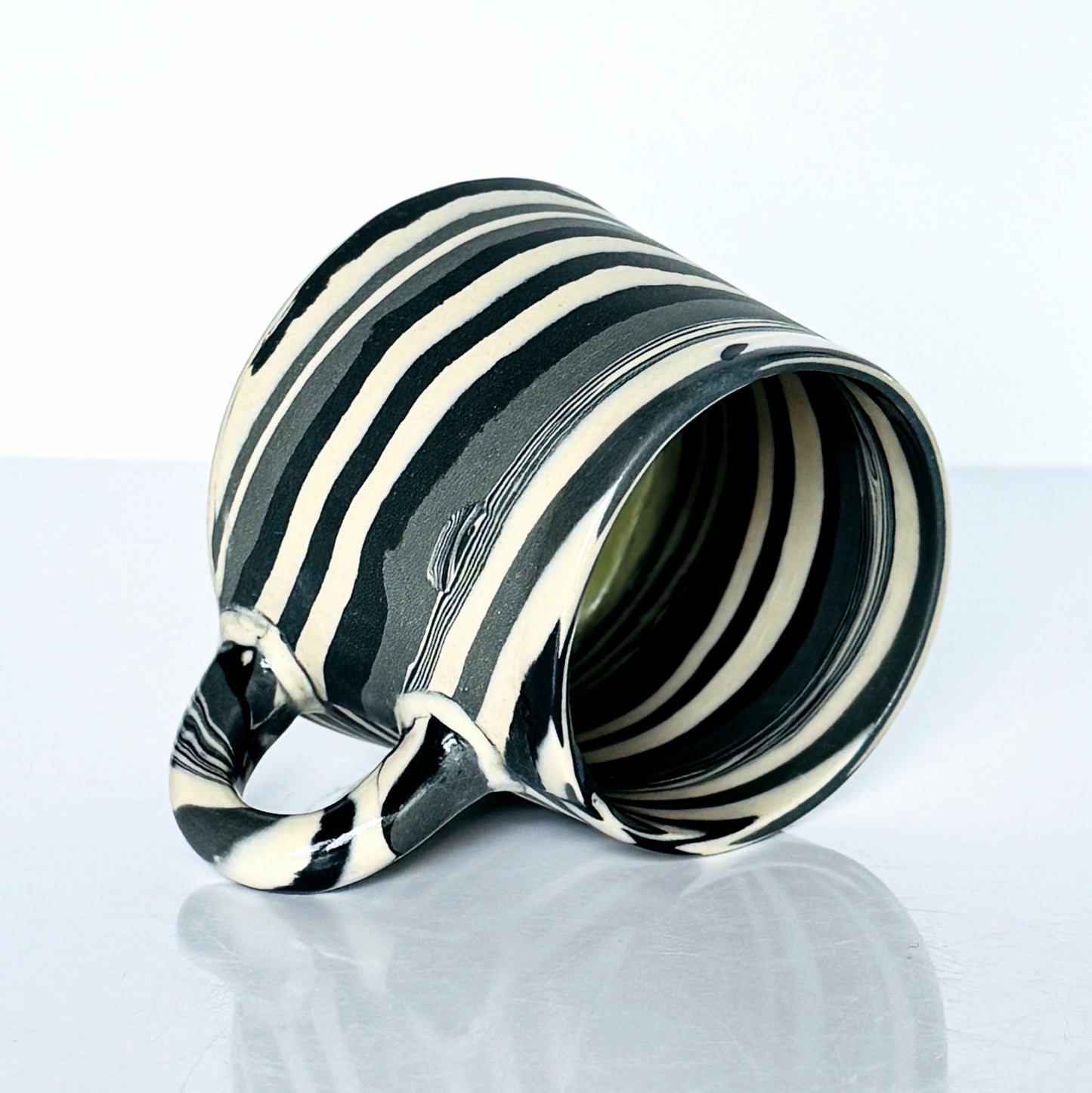 Black Tone Nerikomi Stoneware Mug