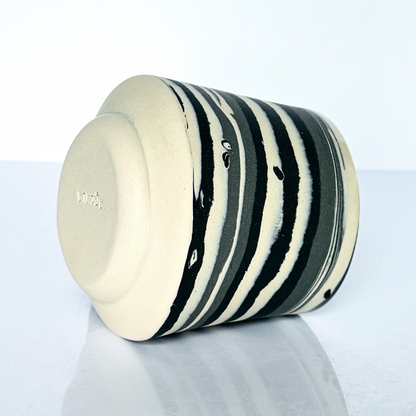 Black Tone Nerikomi Stoneware Mug