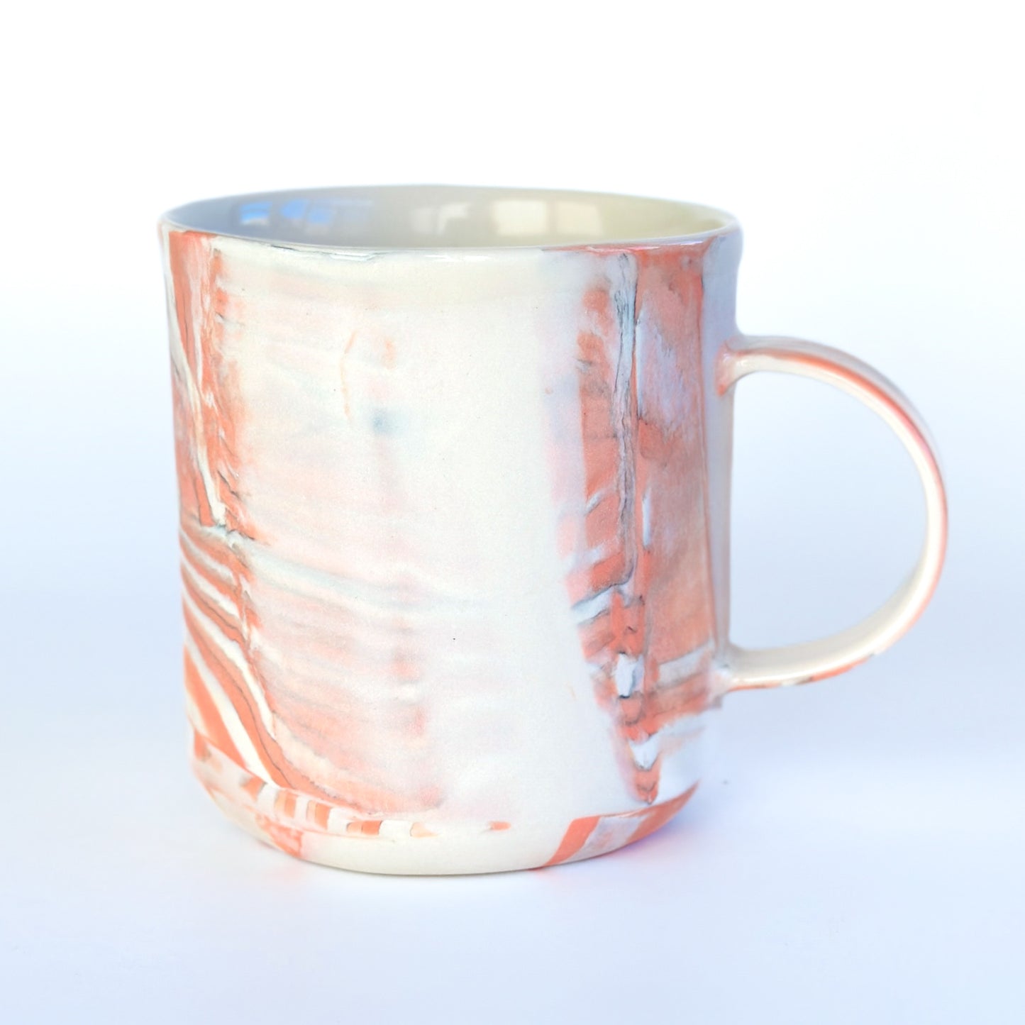 Pink Spiral Nerikomi Mug 1.7