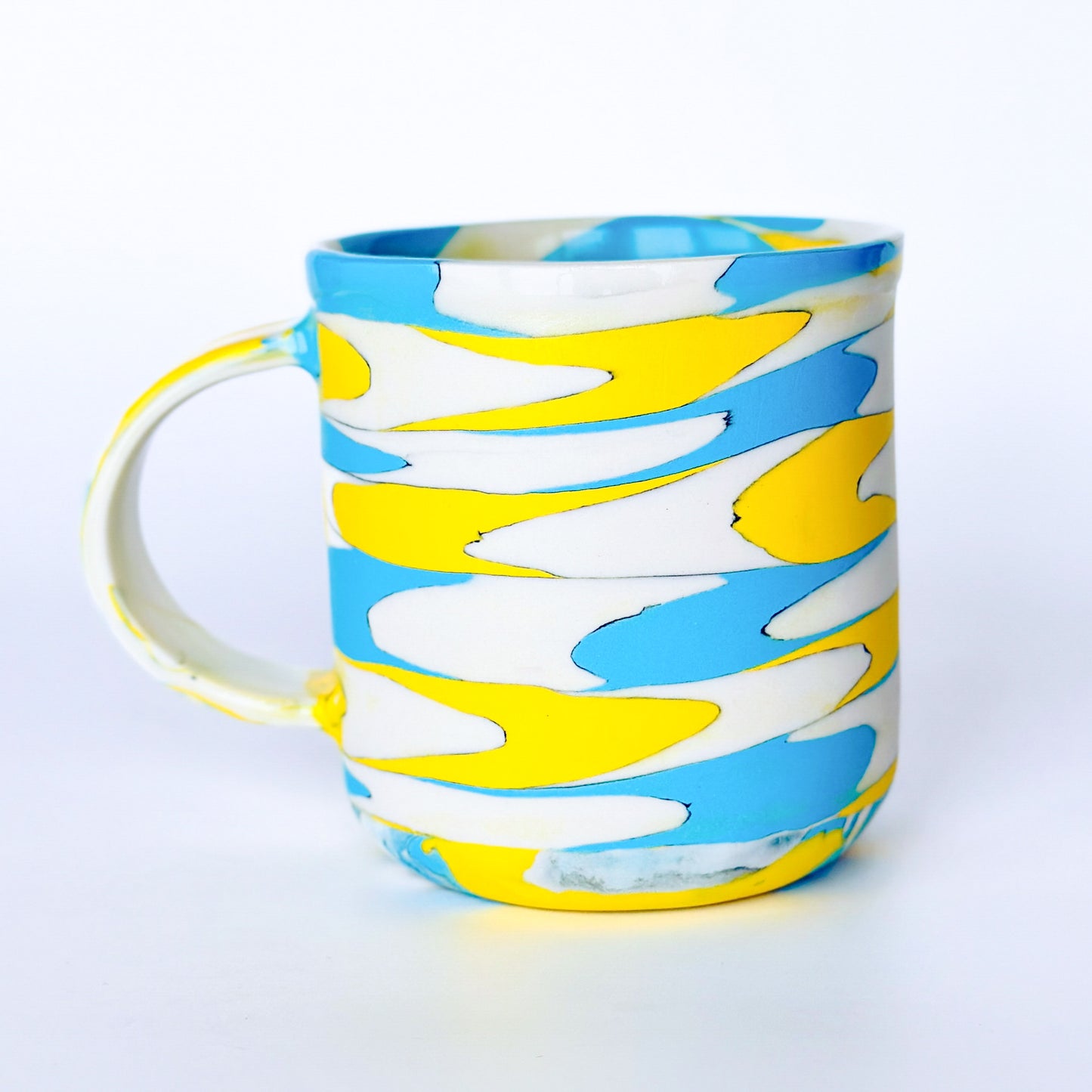 Yellow/Blue Series Nerikomi Mug 1.3