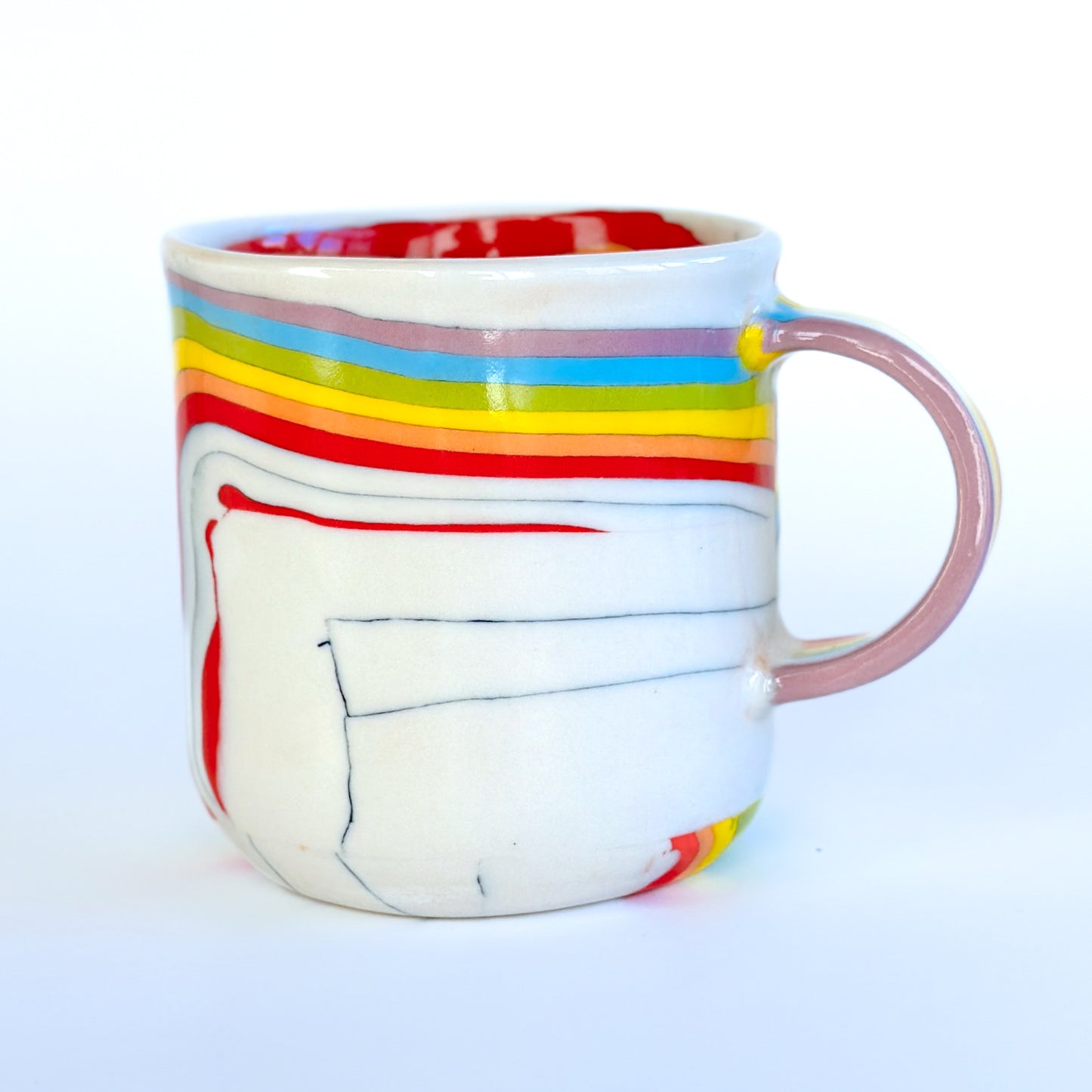 Rainbow Mug 3.5 - Fully Glazed