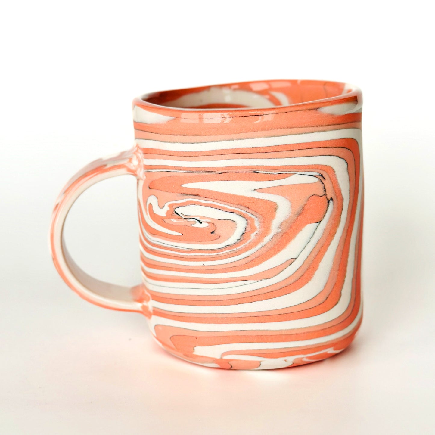 Pink Spiral Nerikomi Mug 1.2