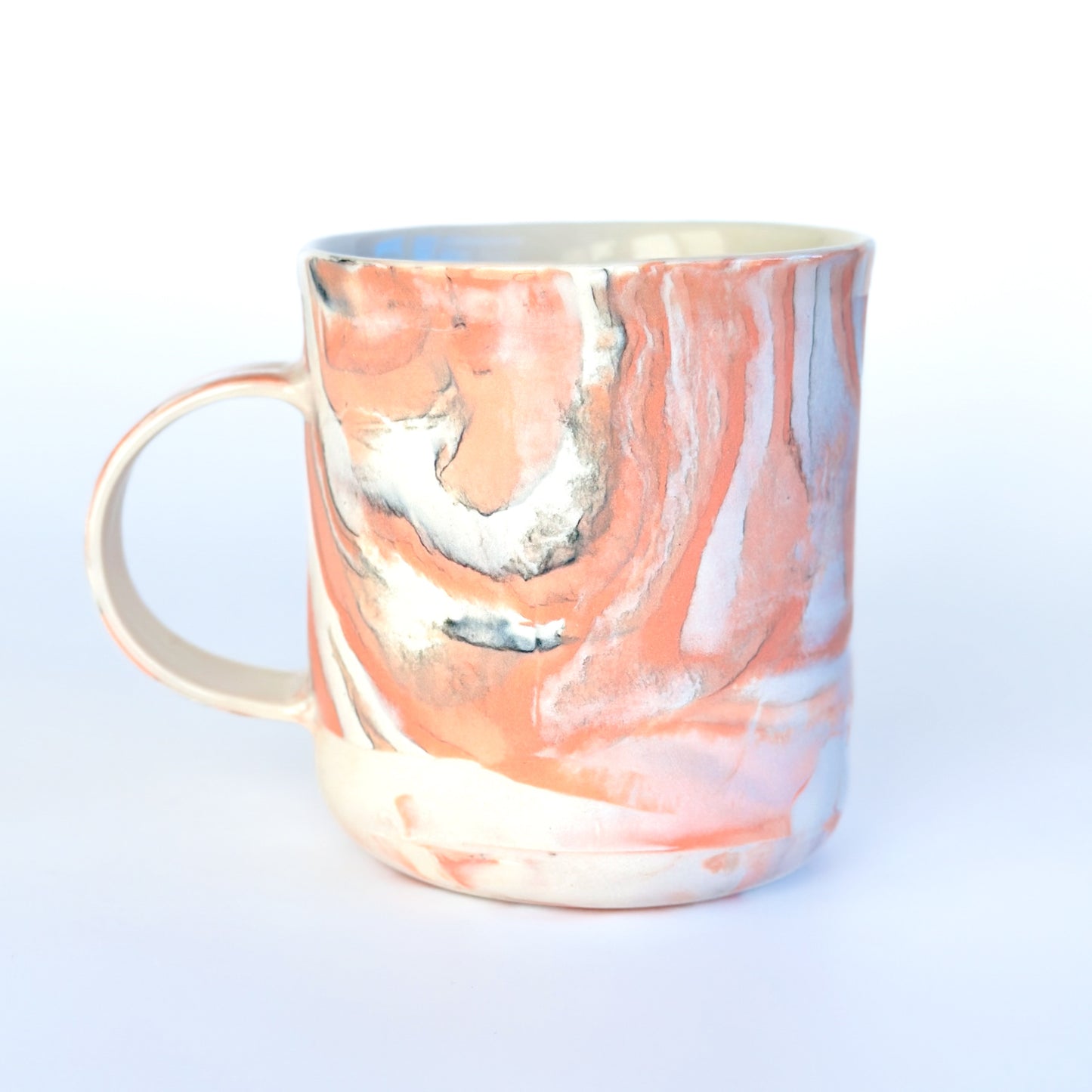 Pink Spiral Nerikomi Mug 1.7