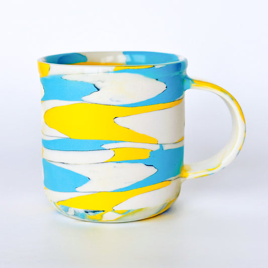 Yellow/Blue Series Nerikomi Mug 1.3