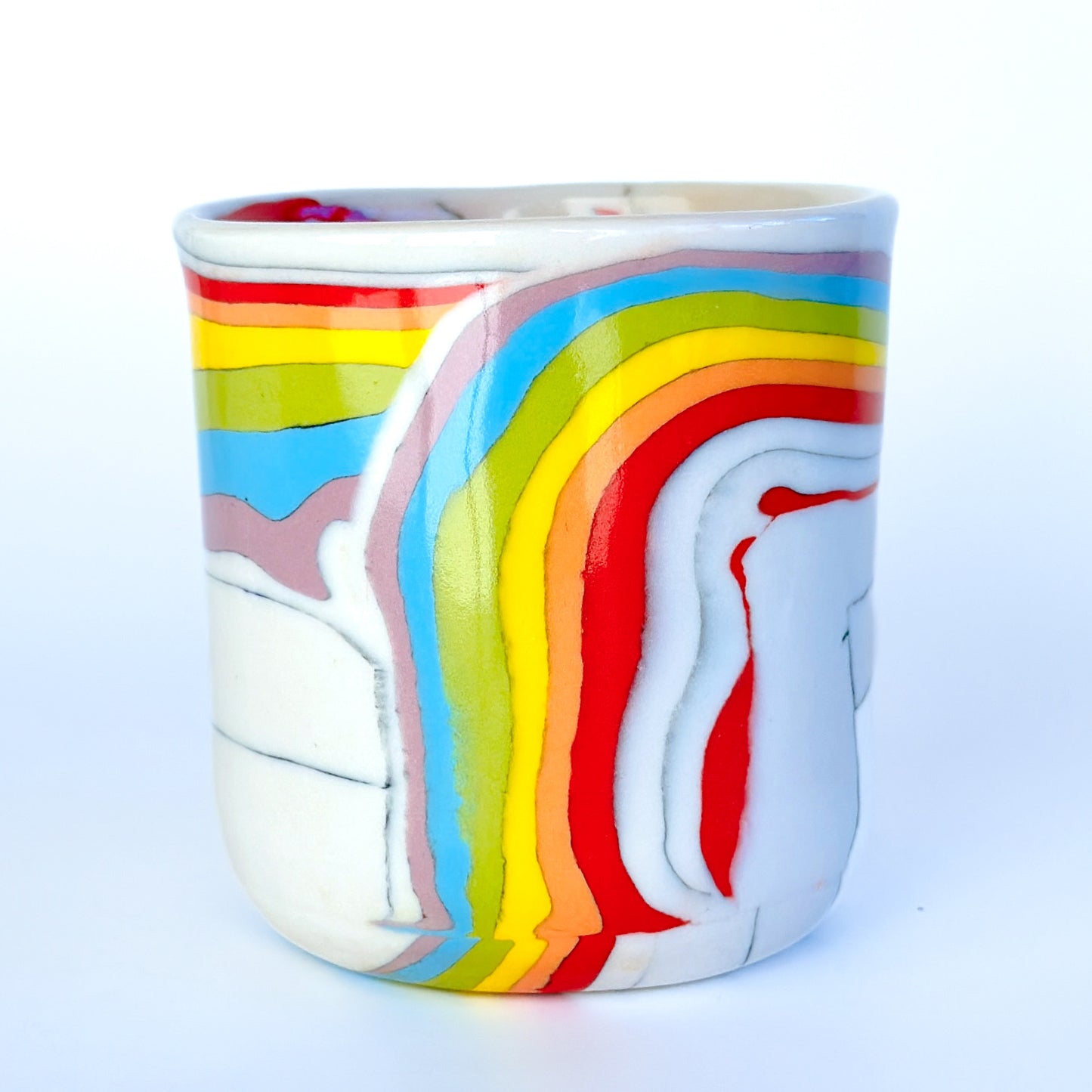 Rainbow Mug 3.5 - Fully Glazed