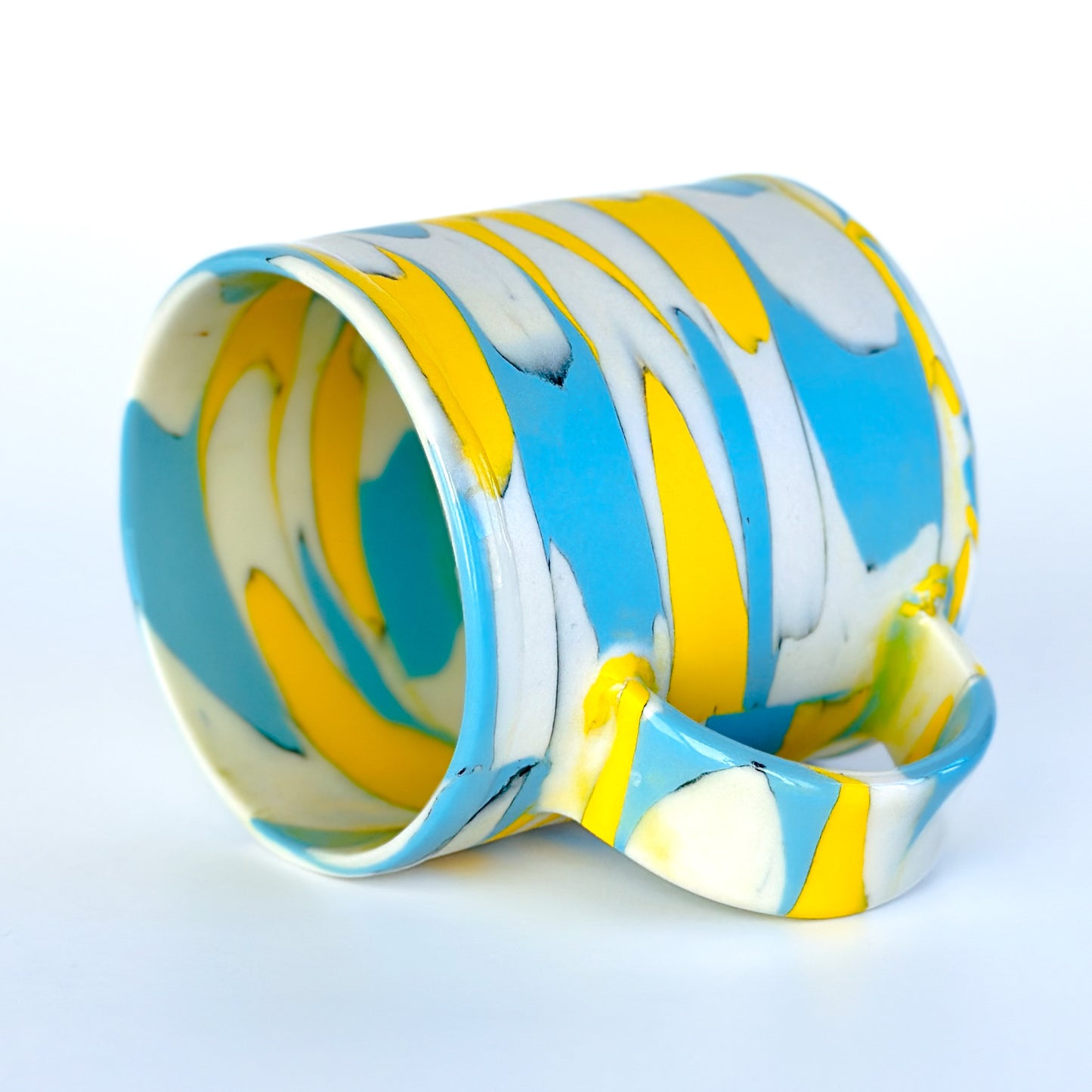 Yellow/Blue Series Nerikomi Mug 1.4