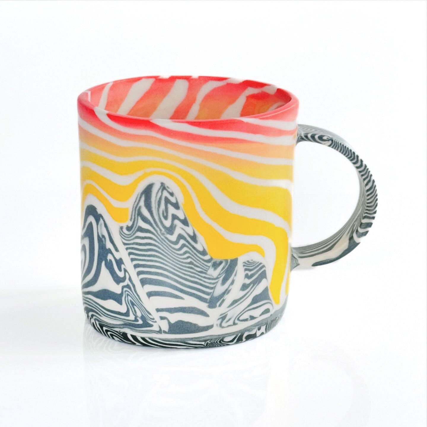 Sunset Mountain Mug 1.2 (Fully Glazed)