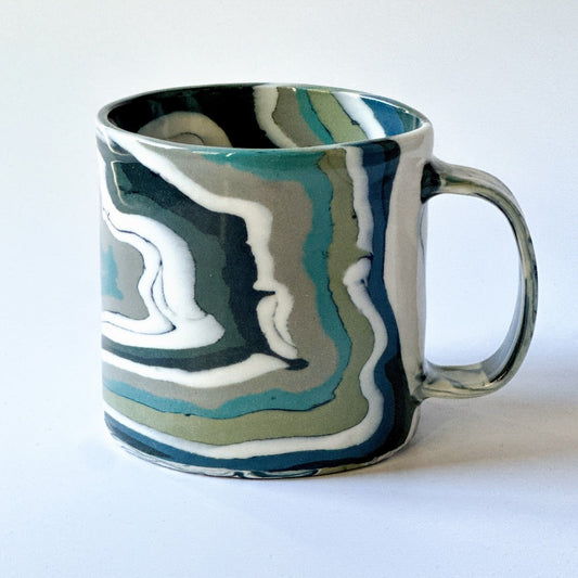 Grey Agate Mug 4 - Fully Glazed