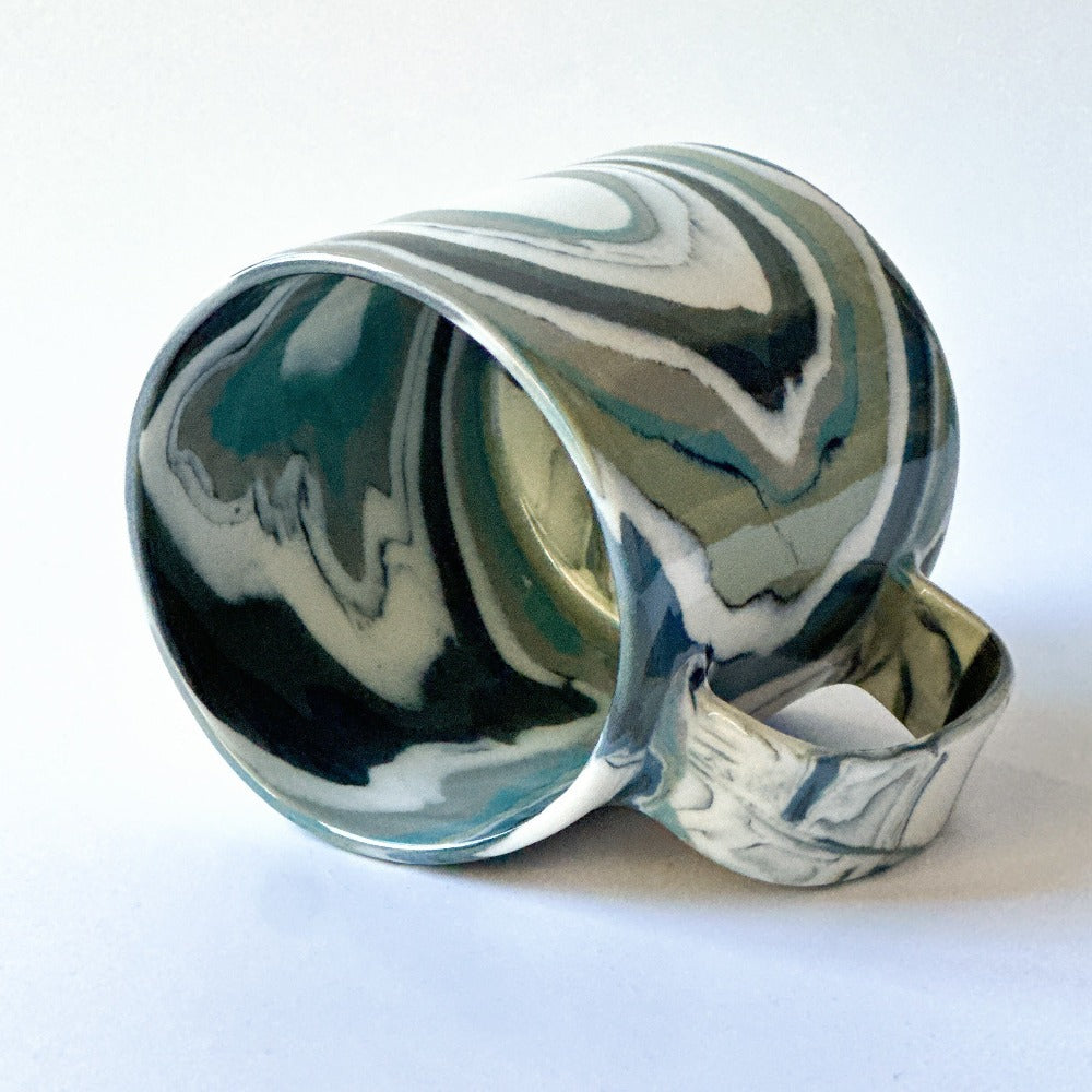 Grey Agate Mug 4 - Fully Glazed