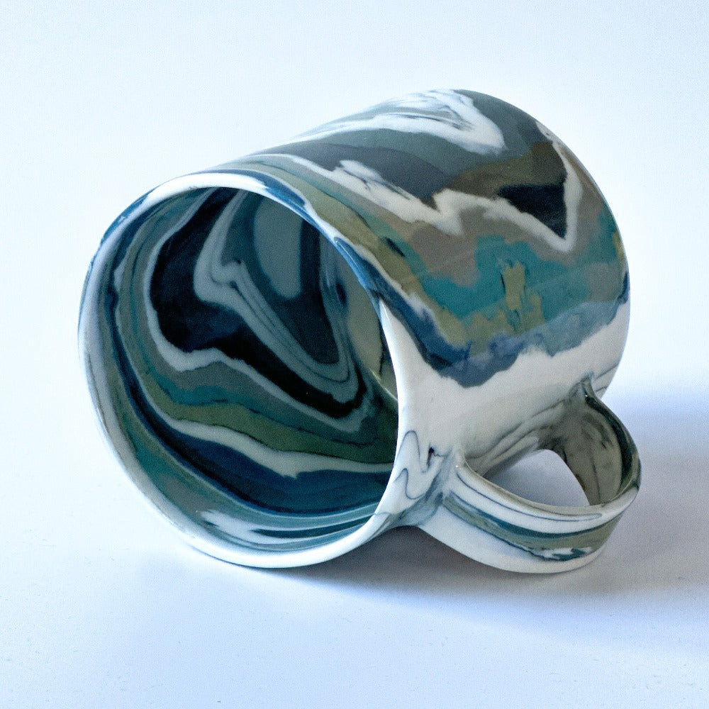 Grey Agate Mug 5 - Fully Glazed