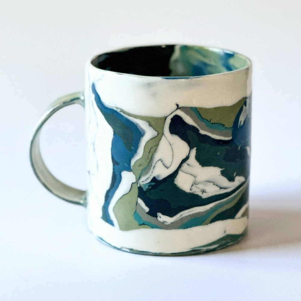 Grey Agate Mug 6 - Fully Glazed