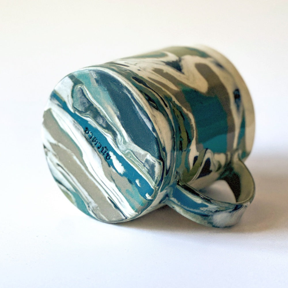 Grey Agate Mug 6 - Fully Glazed