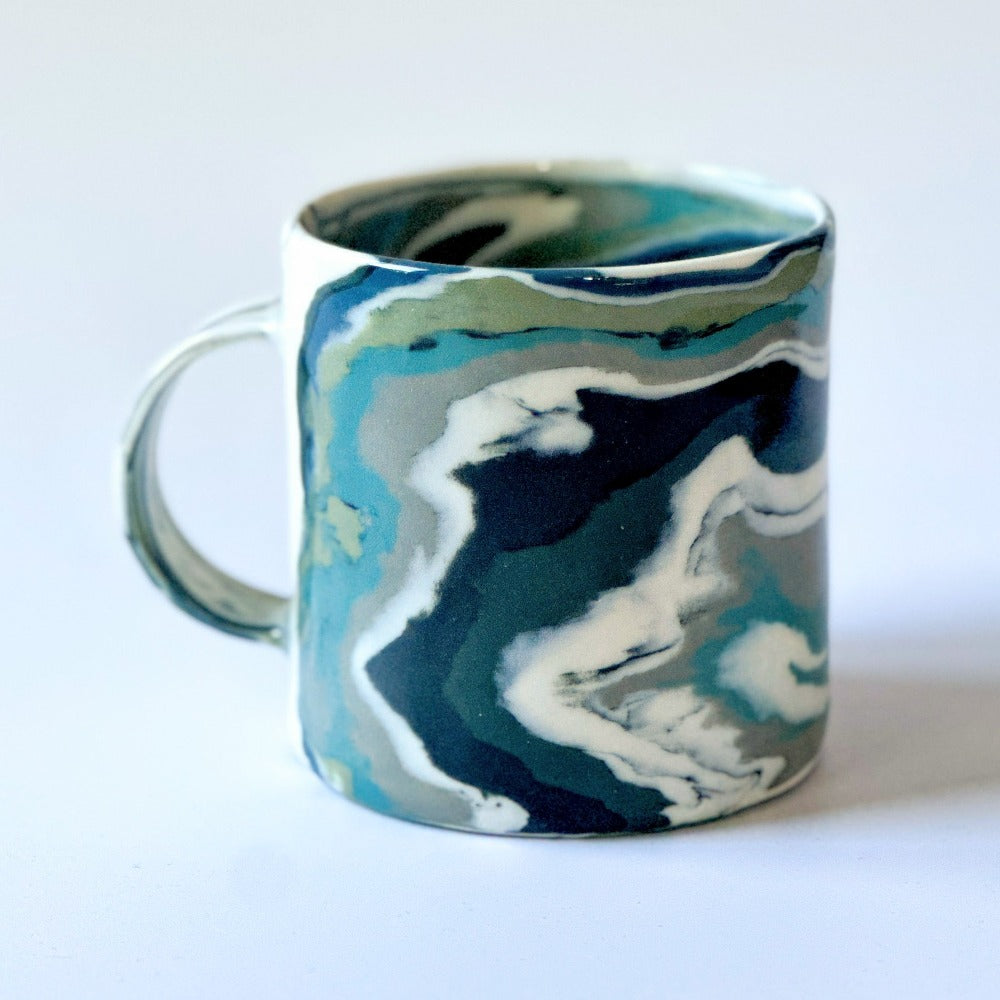 Grey Agate Mug 5 - Fully Glazed