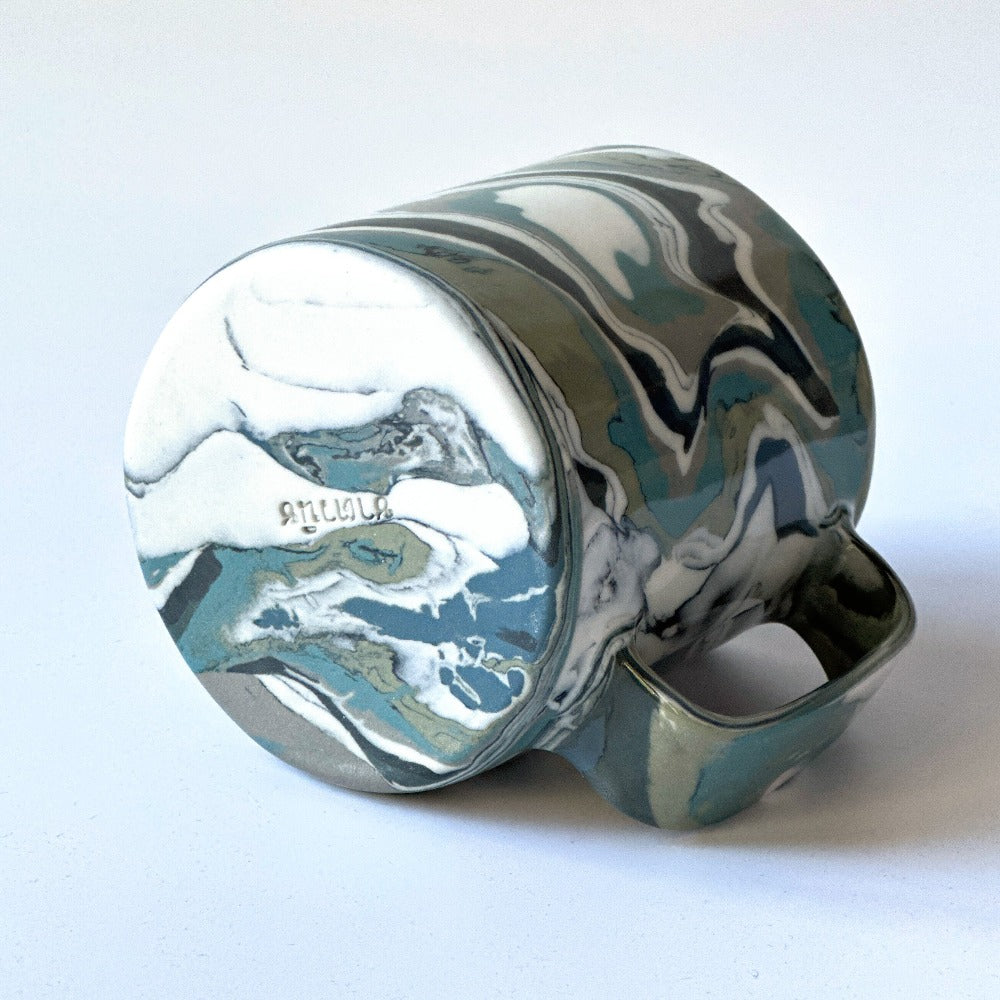 Grey Agate Mug 1 - Fully Glazed