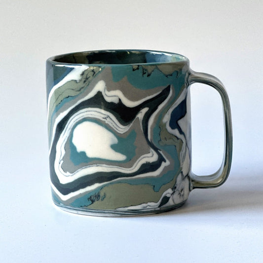 Grey Agate Mug 1 - Fully Glazed