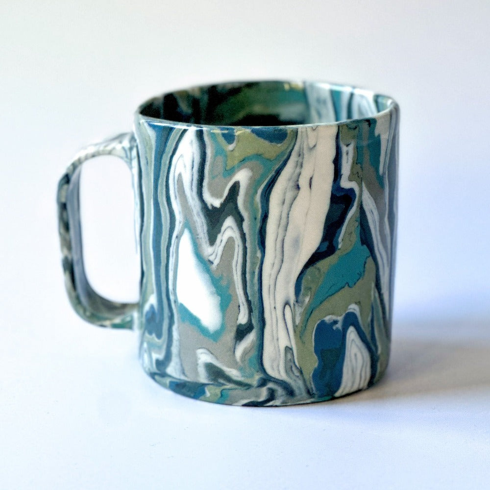 Grey Agate Mug 2 - Fully Glazed