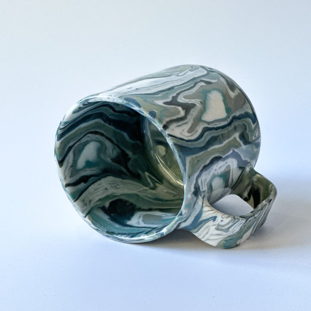 Grey Agate Mug 2 - Fully Glazed