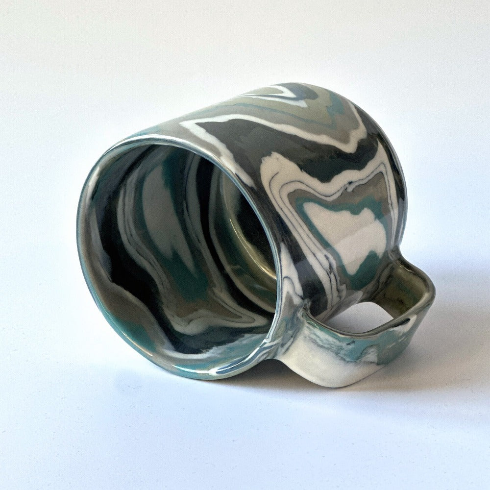 Grey Agate Mug 1 - Fully Glazed