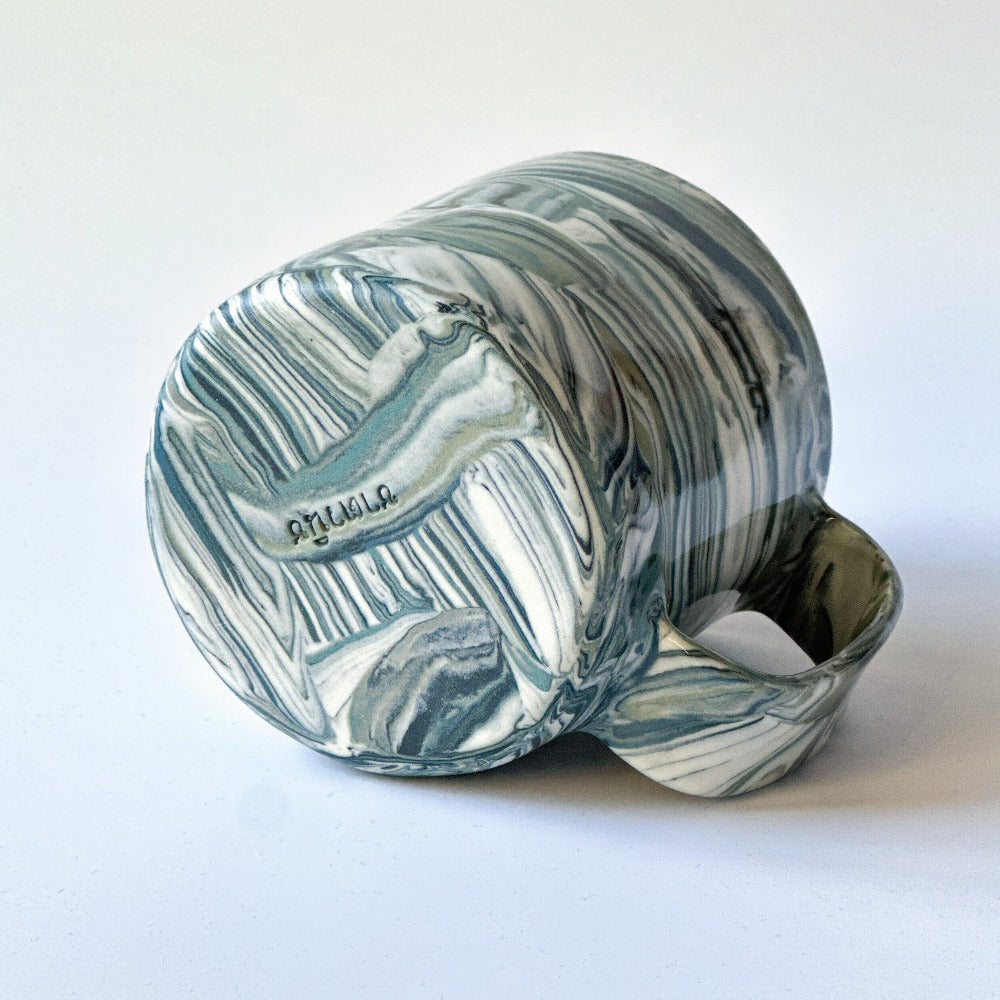 Grey Agate Mug 3 - Fully Glazed