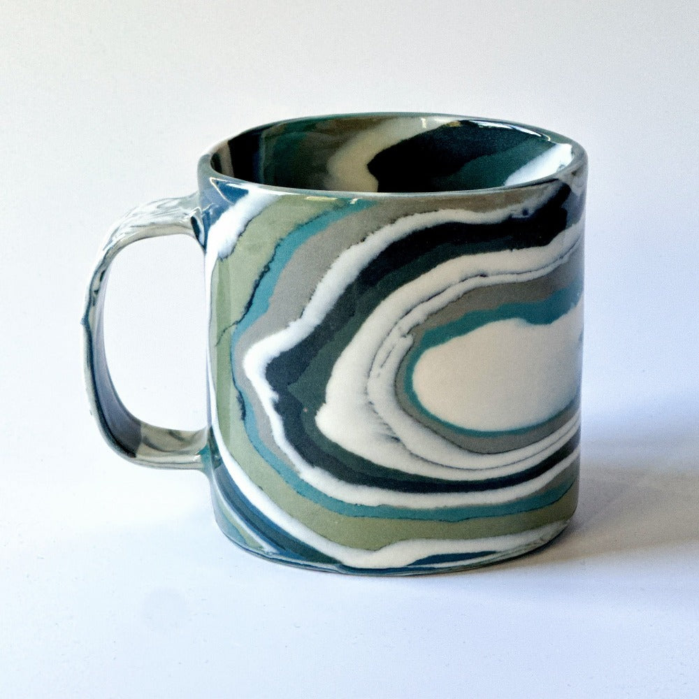 Grey Agate Mug 4 - Fully Glazed