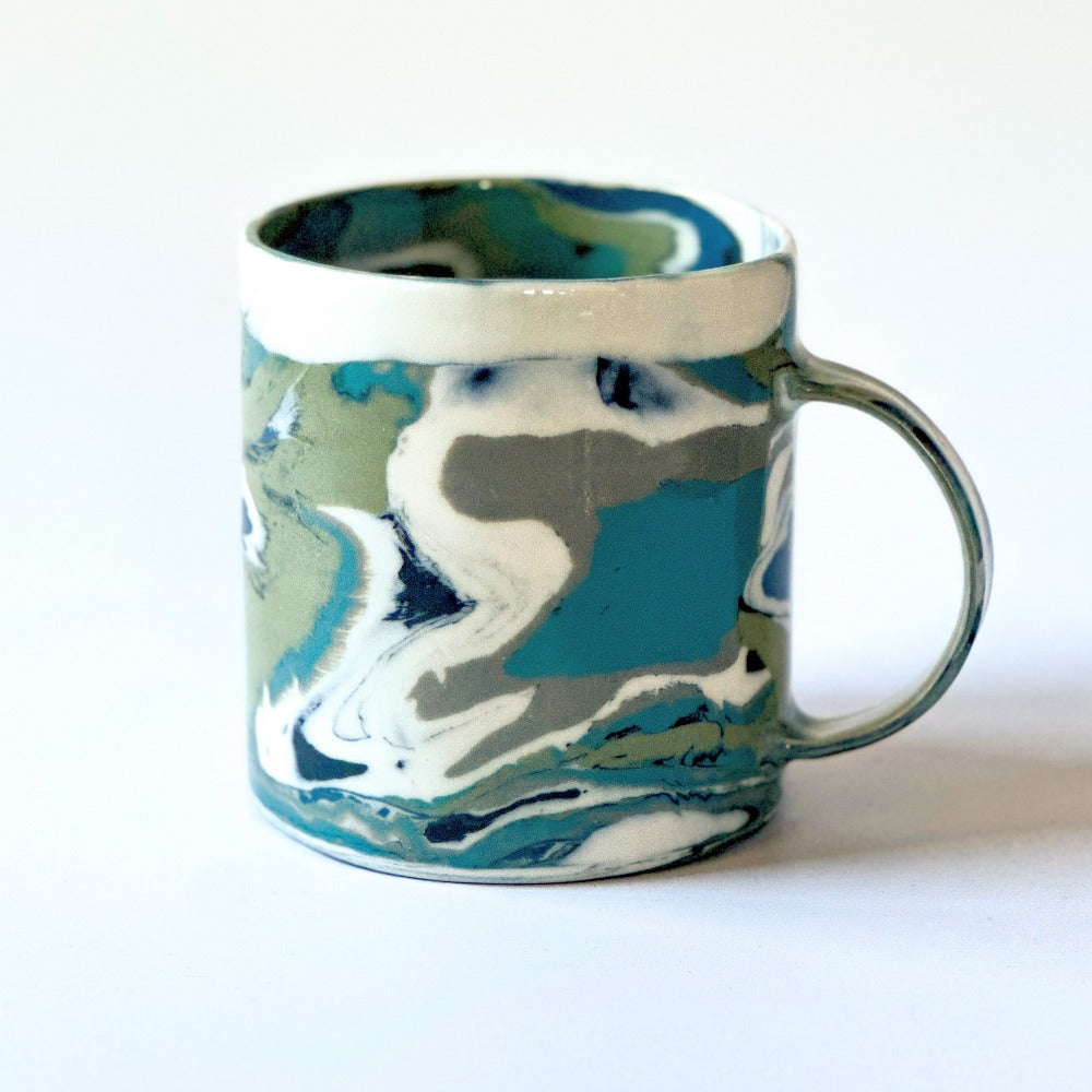 Grey Agate Mug 6 - Fully Glazed