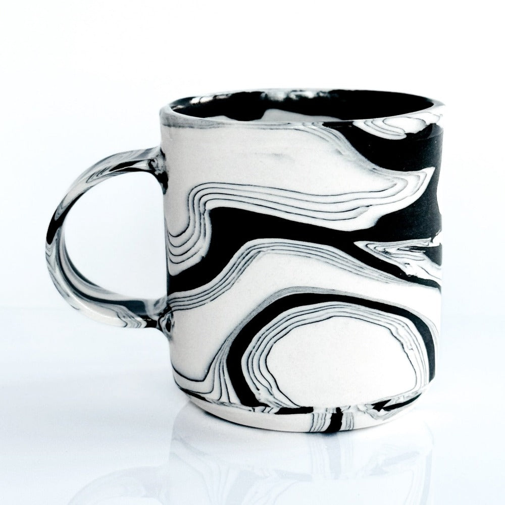 Black & White Nerikomi Mug 4.2