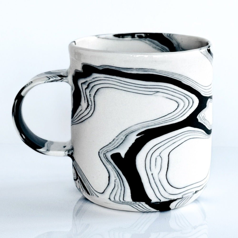 Black & White Nerikomi Mug 4.4