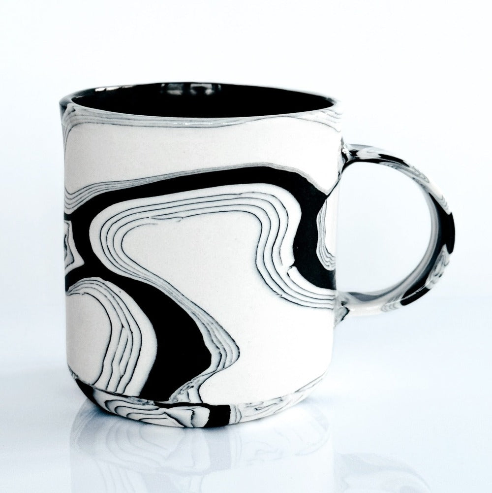 Black & White Nerikomi Mug 4.2