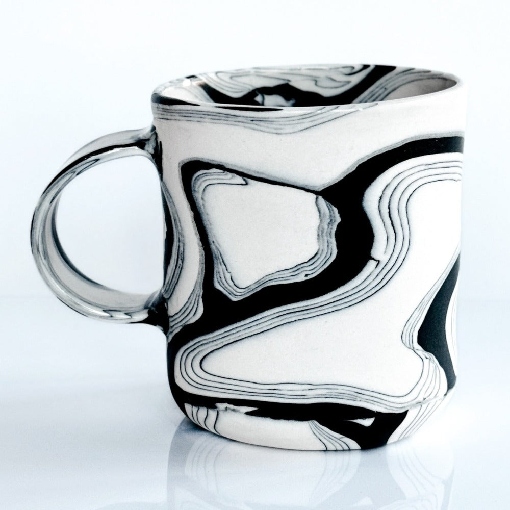 Black & White Nerikomi Mug 4.1