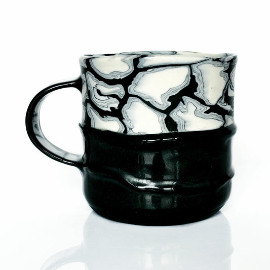 Black & White Nerikomi Mug 4.5