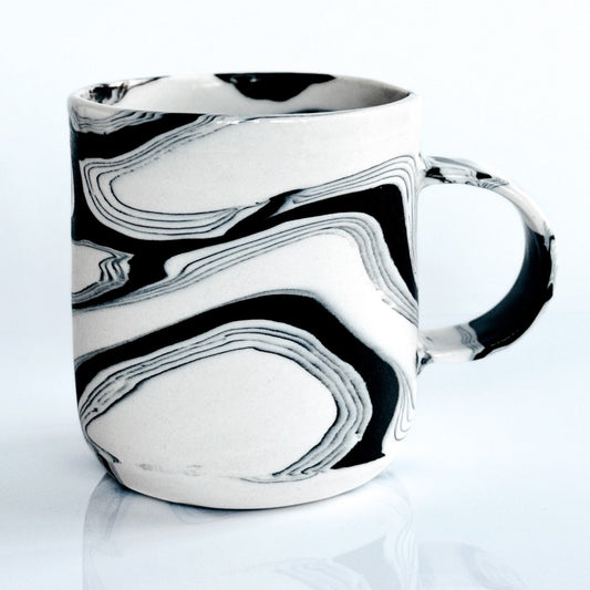 Black & White Nerikomi Mug 4.4