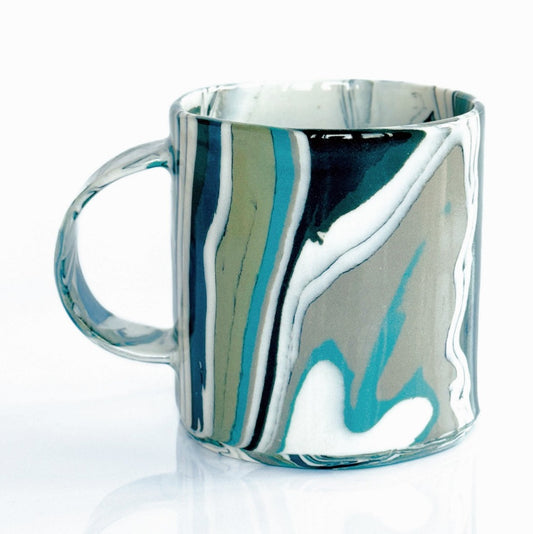Grey Agate Mug 7 - Fully Glazed