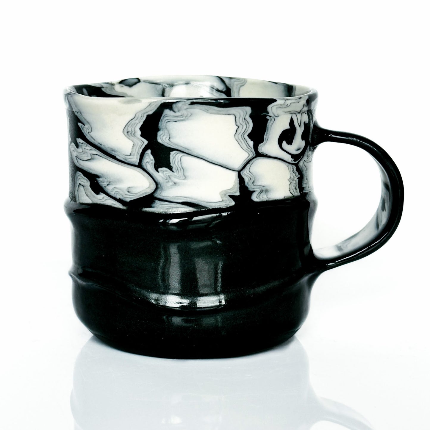 Black & White Nerikomi Mug 4.5