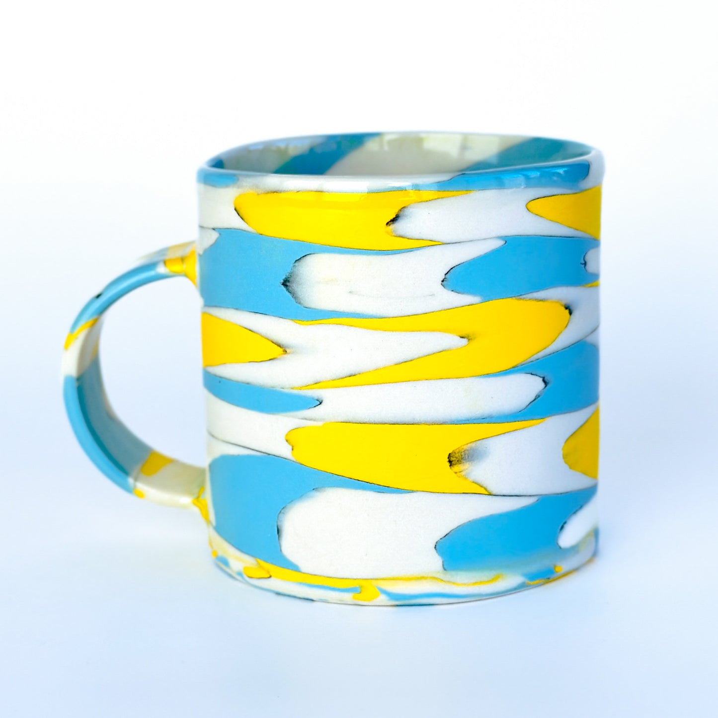 Yellow/Blue Series Nerikomi Mug 1.4