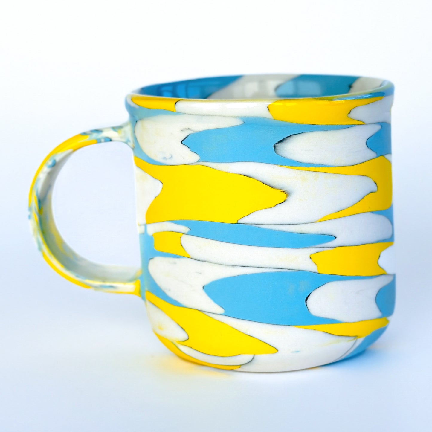 Yellow/Blue Series Nerikomi Mug 1.6