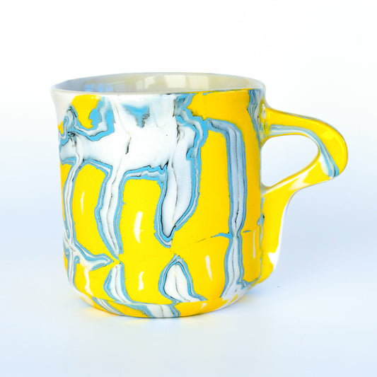 Yellow/Blue Series Nerikomi Mug 1.5