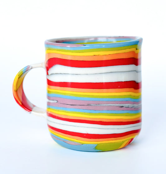 Rainbow Mug 3.3 - Fully Glazed