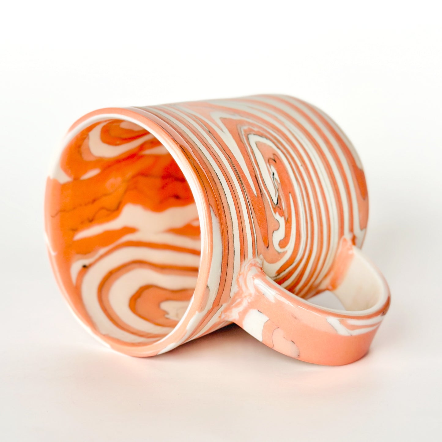 Pink Spiral Nerikomi Mug 1.2