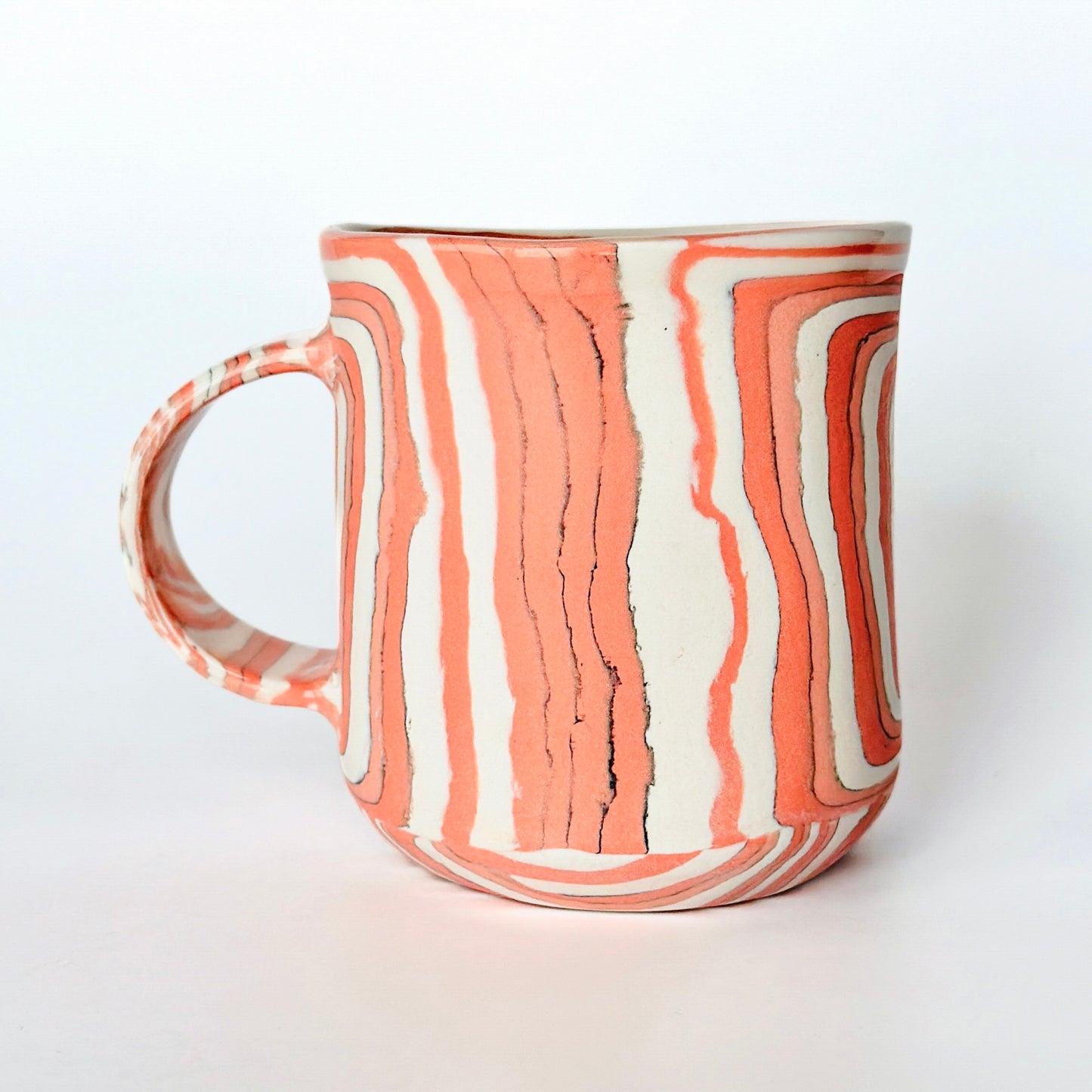 Pink Spiral Nerikomi Mug 1.4