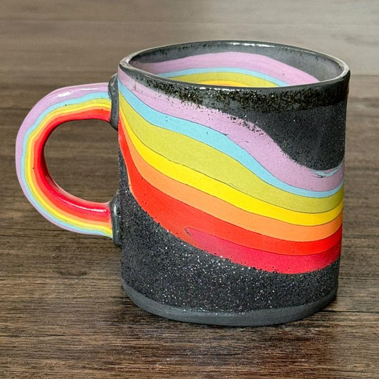 Glittery Rainbow Mug