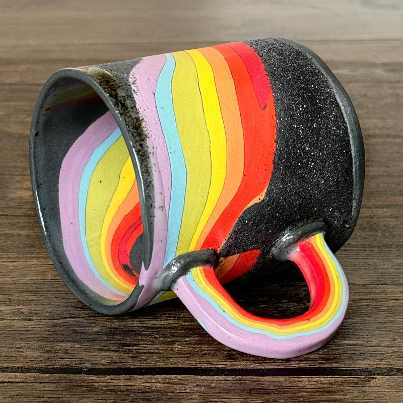 Glittery Rainbow Mug