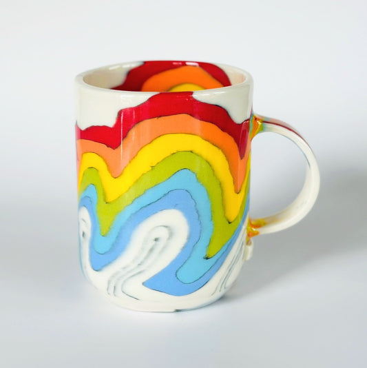 Rainbow Mug 2.12 - Fully Glazed