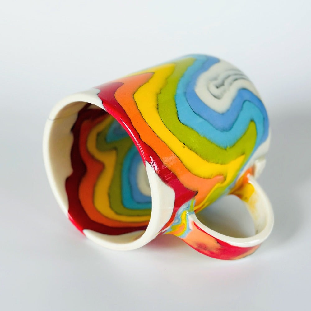 Rainbow Mug 2.12 - Fully Glazed