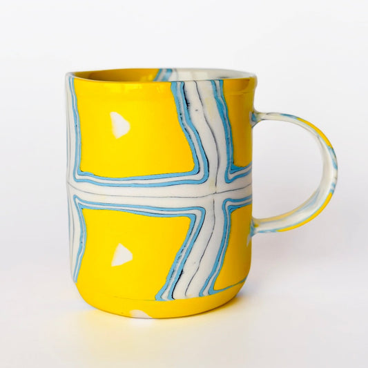 Yellow/Blue Series Nerikomi Mug 1