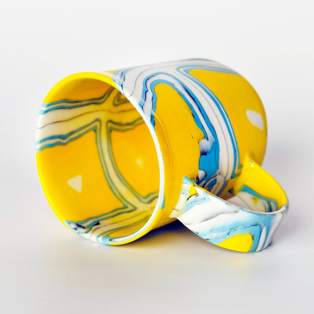 Yellow/Blue Series Nerikomi Mug 1