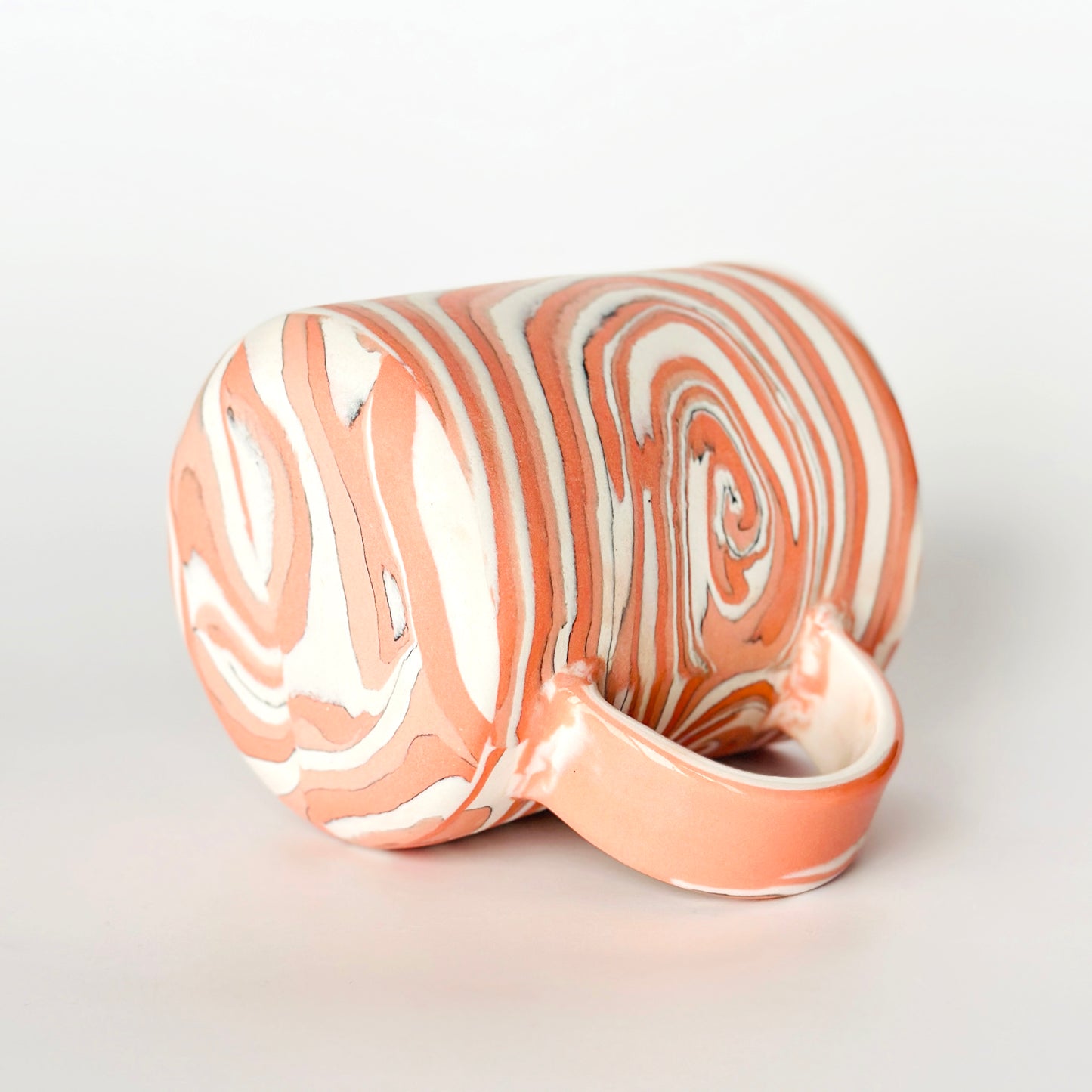 Pink Spiral Nerikomi Mug 1.2