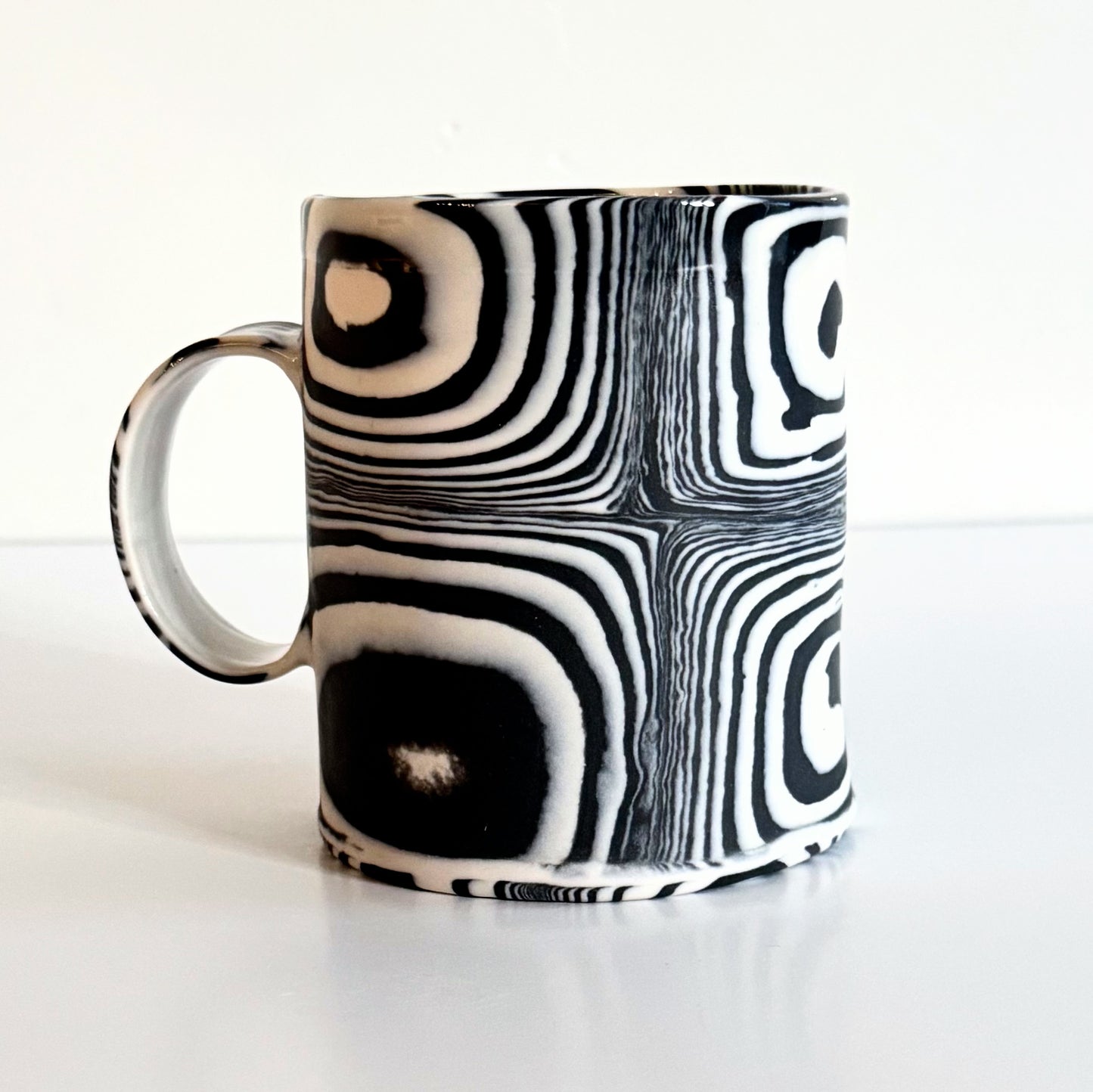 Black and White Circle Mug