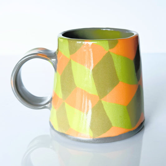 Cube Nerikomi Mug