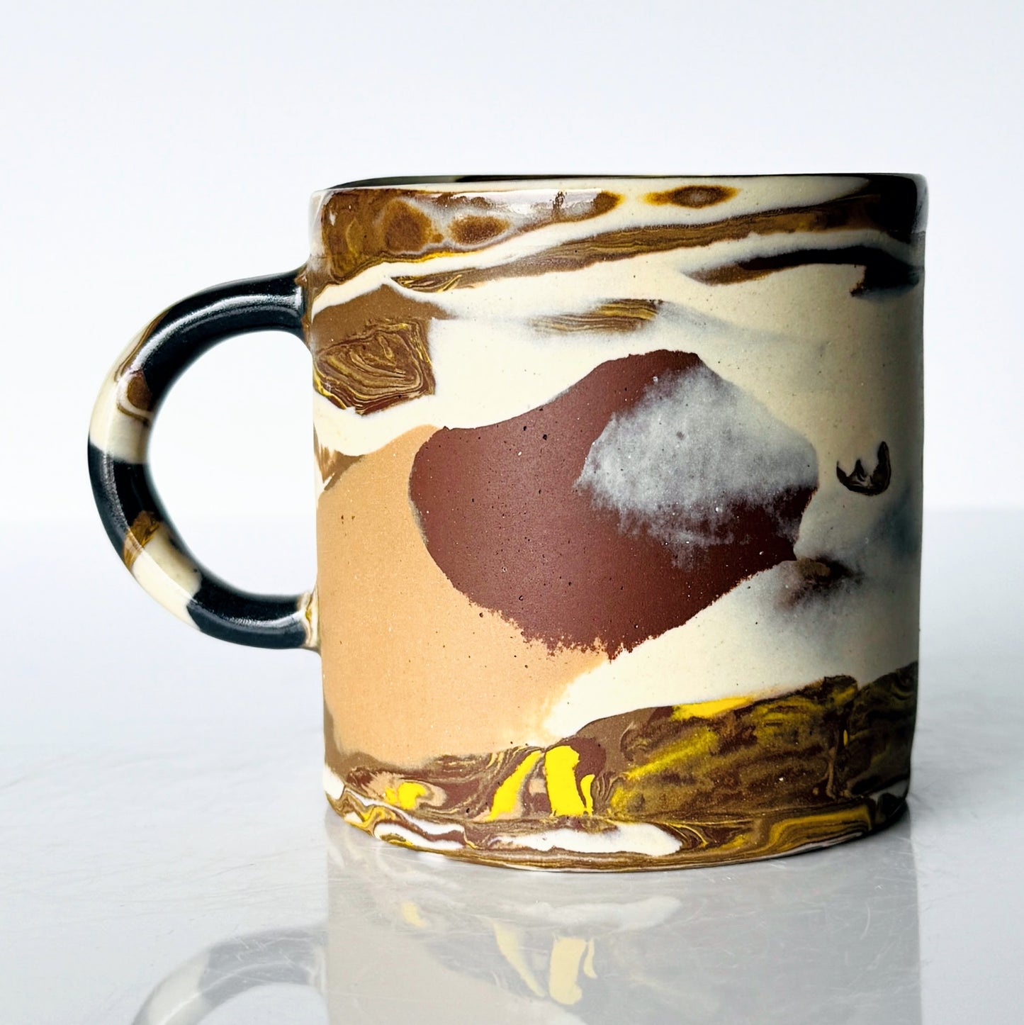 Brown Nerikomi Mug
